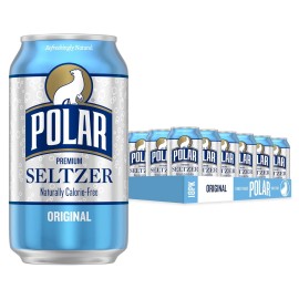 Polar Seltzer Water, 12 fl oz cans,18 pack - ( Select Your Flavor ) Best Product - Original