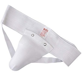 Blitz Standard Male Groin Guard - White - Senior