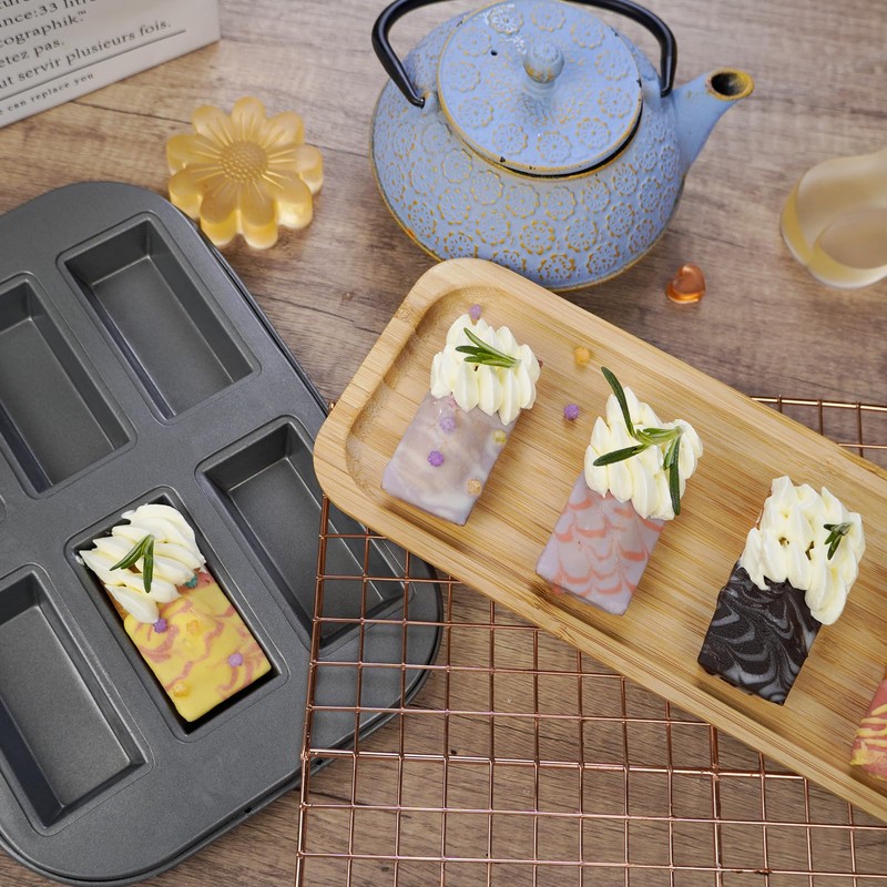 Sinsanye Financier Pan 26.5x19x2cm - Non-Stick Coating