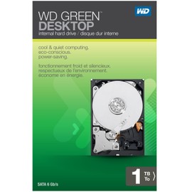 WD Green Desktop 1TB SATA 6.0 GB/s 3.5-Inch Internal Desktop Hard Drive Retail Kit