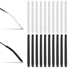 20 Paar Silikon Überzüge Antirutsch Brillenbügel Weich Gläser Ohrbügel Brillenbügel Tipp Reparatur Ersatzteile Brillenersatzzubehör für Weiche Sportbrillen Sonnenbrille Lesebrillen für 2.5-5 mm