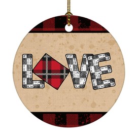 Christmas Ornaments 2024 Love Colorado Hanging Ornaments America 50 States USA Souvenir Gift Christmas Bauble Collectible Gift for Holiday Christmas Tree Party Decorations Ceramic Circle 3" White