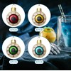 VGEUNA Painted Glass Halloween Eyeball Ornaments Mini Decorative Hanging Ornaments