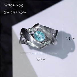 Akixen War Ring, Cosplay, Anime, Tool, Lightweight, Accessory, Fashion, Accessory, Halloween, Christmas Gift, Metal, No Gemstone