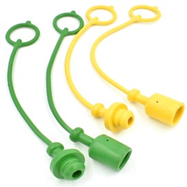 (2 Sets) HD Switch Hydraulic Coupler Dust Cap & Plug Set ISO 3/8" fits John Deere Tractor Loader 1070 2032 2032R 2038R 2305 2320 2520 2720 3120 3320 3520 3720 H160 H165 H160 H165