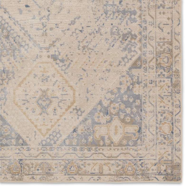Jaipur Living Indoor Outdoor 5x7 Area Rug, Boho, Light Grey/Blue