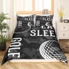 Homewish Golf Bedding Single Camouflage Comforter Cover Eat Sleep Golf