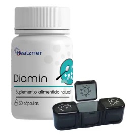 Diamin | Suplemento | Incluye Pastillero | 30 Caps (1pza)