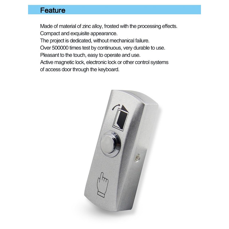 OBO Hands Steel Door Exit Release Push Button for Access