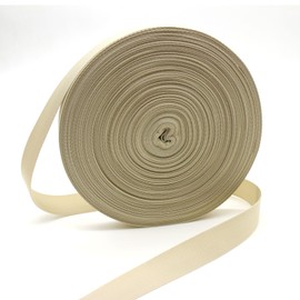Ivory White Nylon Webbing Strap 1 inch-50 Yards-Durable Heavy Duty Webbing Canvas Sewing Straps for Bags-Hammock-Lawn Chair-Belting-Pet Collars DIY Crafting & Projects