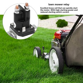 Lawn Mower Starter Solenoid - 12V Lawn Mower Starter Solenoid Relay,Mowing Machine Accessories, Grass Trimmer Garden Tractor Part