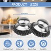 2Pack Stainless Steel Wool Scrubber with Handle, Scrubbing Scouring Brush