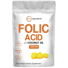 Micro Ingredients Premium Folic Acid Softgels