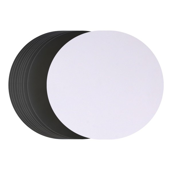 WUMUZAI 25cm Cardstock Circle 50 Sheets Round Painting Card Thick