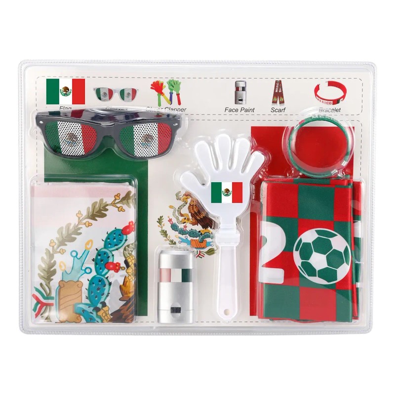 Kit Fiesta Aficionados Para Mundial México 2026, Bandera
