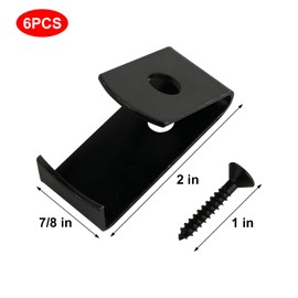 Cosmos Pack of 6 Flower Pot Clips Terracotta Pots Hangers Iron Pot Hanger Wall Hooks with Screws Holds Standard 5 to 8 inch Wall Clay Pots, Hanging on Tree Wall for Outdoor Garden Patio Plant Display