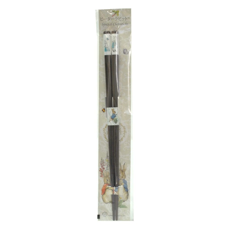 Aoba 528029 Chopsticks, Dishwasher-safe, Natural Wood, Dragonfly, Peter Rabbit Blue,
