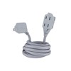 GLOBE Electric 22890 Designer Series 9-ft Fabric Extension Cord, 3