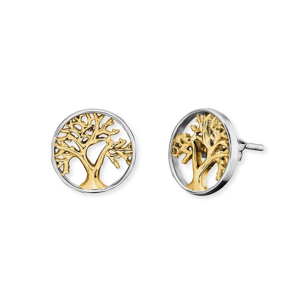 Engelsrufer Women's Stud Earrings Made of Sterling Silver with Tree