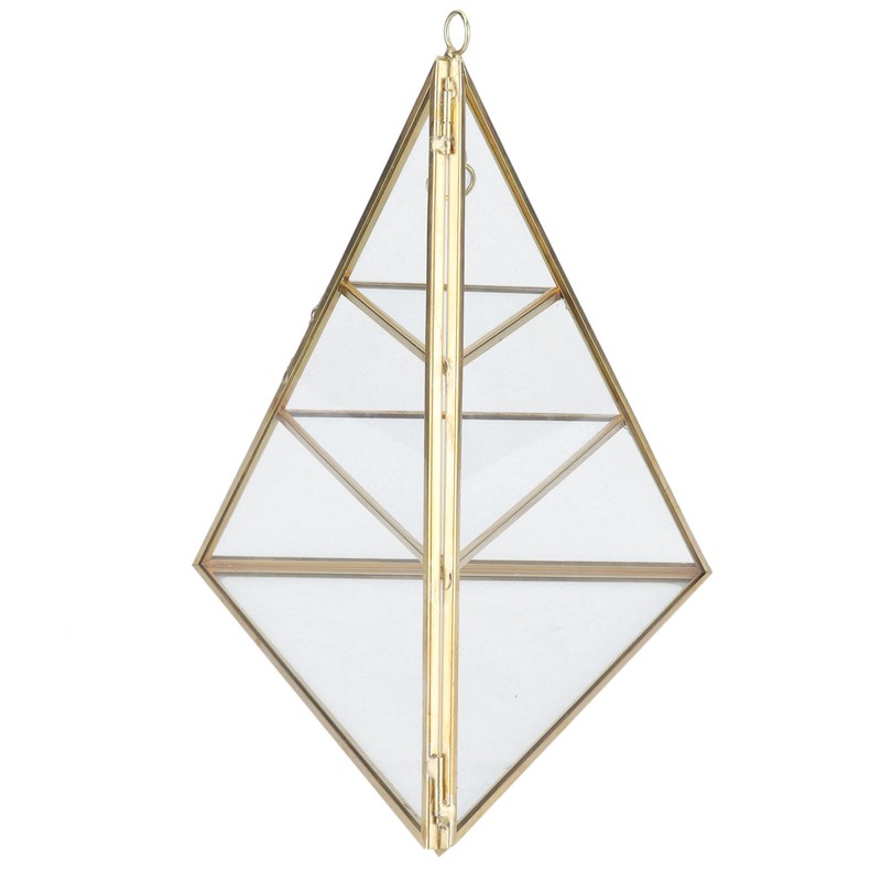 Jewelry Storage Rack Pyramid Shape 3 Layers Decorative Display Stand