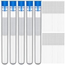 Kit de 100 Limpieza de Boquillas de Impresora 3D Limpiador de Agujas de 0,4 mm Kit de Herramientas de Limpieza de Boquillas de Acero Inoxidable Herramienta WDT de Distribución de Espresso