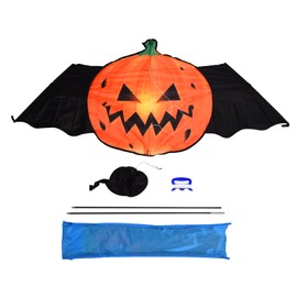 Children Cartoon Devil Pumpkin Kite Super Size 210T Polyester Kite Outdoor Family Fun Toy