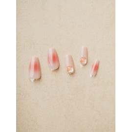 DAISO Ring Ring Coffin Art Nail Tips 24pcs #4