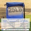 Zipcase 25lb Bag Seed Spreader with Waterproof Bag, Blue