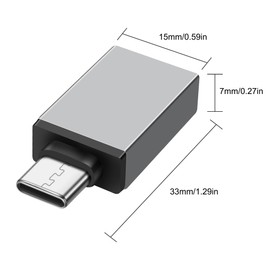XMSJSIY USB Data Blocker USB Type C to Type A Adapter Data Blocking Charging Security - Protect Against Juice Jacking -Data Protector Adapter for Smartphones Tablets Laptops