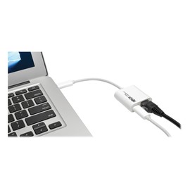 Tripp USB-C to Gigabit Ethernet (GbE) NIC Network Adapter with USB-C PD Charging Port, 10/100/1000 Mbps, USB 3.1 Gen 1 Type-C to GbE, White (U436-06N-G-C)