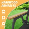 BESTHLS 2 Pack Folding Camping Chair, 600D Oxford with Wooden