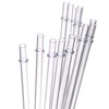Dakoufish 10 Inch Clear Reusable Thick Plastic Drinking Straws for