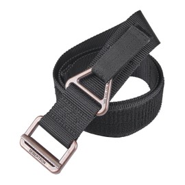Seibertron Men's Utility TDU 1.75-Inch Nylon Tactical CQB/Rigger's Military Combat Duty Belt Metal Buckle Fit waistline 40"- 50" Black