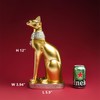 Ni-JASW 12 inch Tall Gold Egyptian Cat Goddess Bastet Statue,