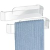 NiHome Wall Mount Clear Acrylic Hand Towel Racks 2-Pack for