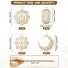 BBKON 7PCS Ramadan Decorations, Wooden Pendant Eid Ramadan Decorations for