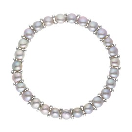 PEARLS & COLORS - Bracelet Genuine Freshwater Cultured Pearls 3-4 mm - AAA+ Quality - Adjustable Size - Women's Jewellery