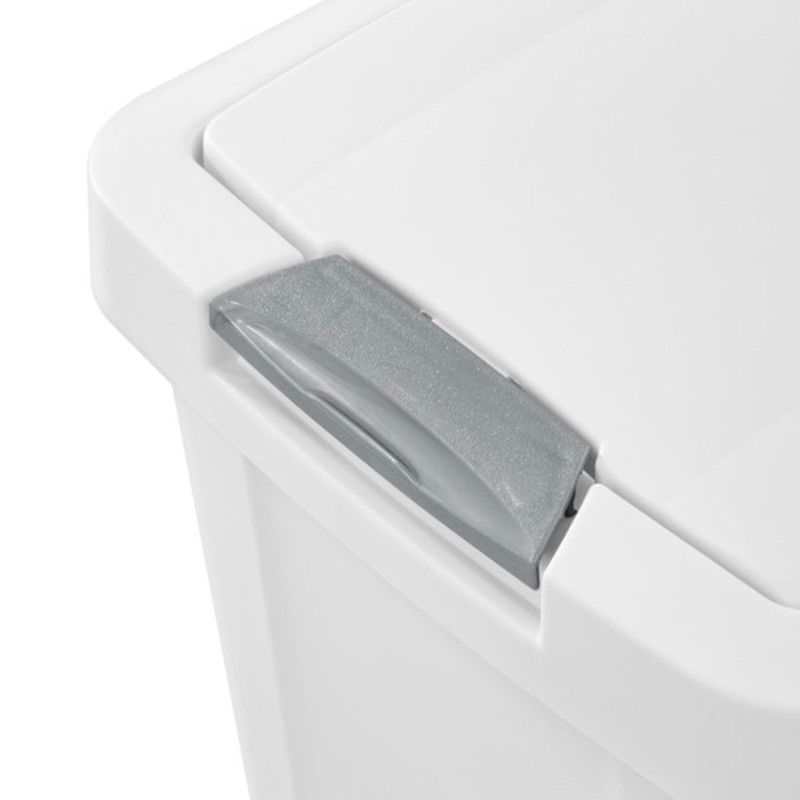 Sterilite 7.5 Gallon TouchTop Wastebasket Trash Can with Pop Up