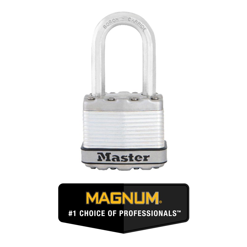 Master Lock Silver Magnum Outdoor Padlock with Key, Keyed Alike