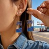 4 Pairs Boho Earrings for Women Vintage Turquoise Palm Tree