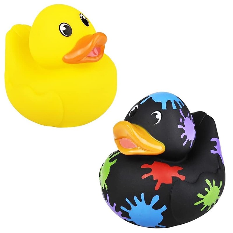 Big Rubber Duck Squeaking Toy with Sound Assortment Duckies for