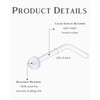 ZAMXHUG 20G Plastic Nose Stud Hide Piercing for School, 7