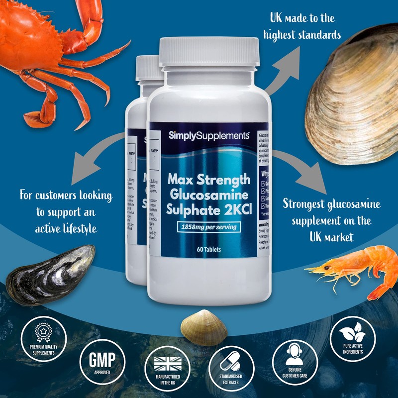 Maximum Strength Glucosamine Sulphate 2KCl | 1858mg Per Serving |