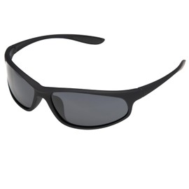 Valeria Polarized Sunglasses with Hard Case for Sports, Outdoors, UV400, Narrow Frame, Black