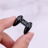 2Pcs Black Dollhouse Model Gamepad Model Gamepad Dollhouse Wireless Game