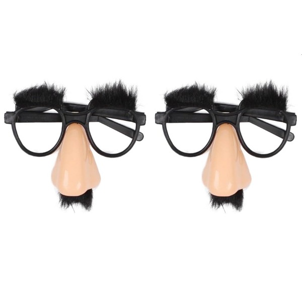 Calsgkspray 2Pcs Disguise Glasses With Funny Nose Add Fun To
