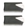 WHYHKJ 2pcs Surfboard Wax Comb with Fin Key for Water