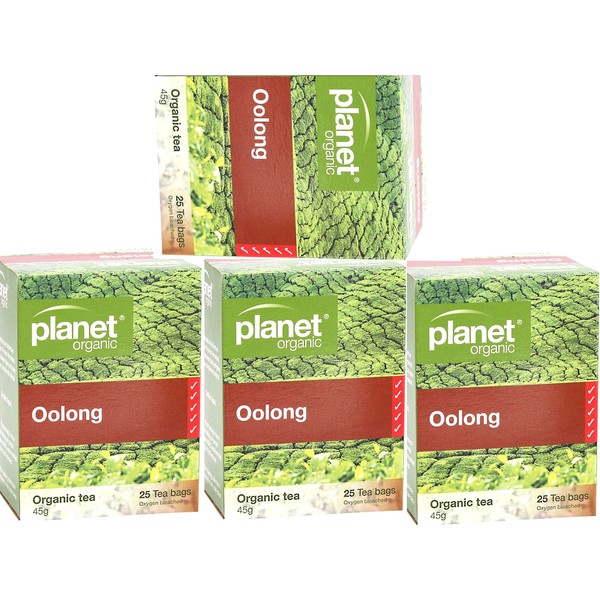 4 x 25 bags PLANET ORGANIC Organic Herbal OOLONG Tea (100 bags) BULK