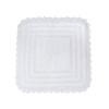 DII Crochet Collection Reversible Bath Mat, Square, 24x24, White