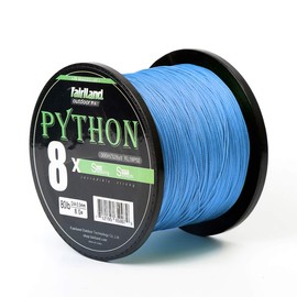 fairiland 8 Strands Braided Fishing Line, Solid Weaving 8X Braided Line for Smooth Casting, Strong Abrasion Resistance, High Sensitivity and Zero Stretch, 21-80 Test-LB, 328yd-0.14mm-21lb, Blue